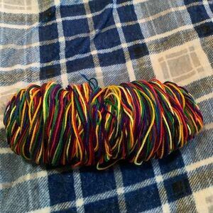 Large Rainbow Acrylic Yarn